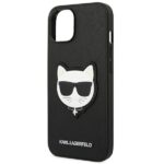 Karl Lagerfeld KLHCP14SSAPCHK iPhone 14/ 15 / 13 6,1" hardcase black Saffiano Choupette Head - imagine 6