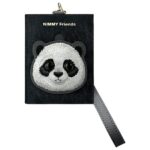 Nimmy 3in1 Set phone bag + wallet + locator case black Big Eyed Pet 2.0 Panda - imagine 3