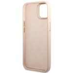 Guess GUHCP14MHG4SHP iPhone 14 Plus/ 15 Plus 6.7" pink hard case 4G Vintage Gold Logo - imagine 7