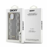 DKNY DKHMP14SPCPVSLE iPhone 14 6.1" beige hardcase Leather Checkered Mono Pattern MagSafe - imagine 5