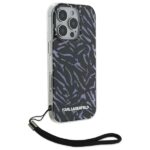Karl Lagerfeld KLHCP16LHZBPKCCU iPhone 16 Pro 6.3" purple Zebra With Cord - imagine 3