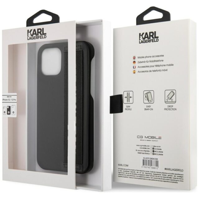 Karl Lagerfeld KLHCP12LSTKLBK iPhone 12 Pro Max 6,7" black hardcase - imagine 8