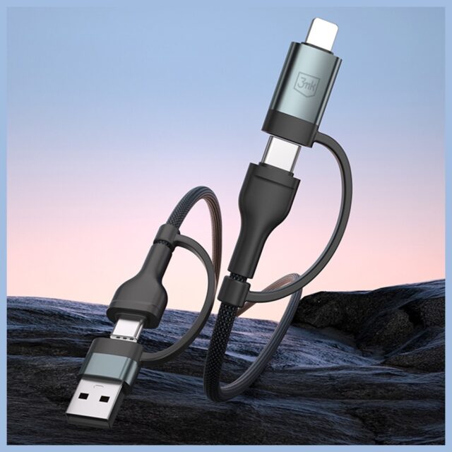 Cable 3MK Hyper Cable N-SERIES USB-A/USB-C to USB-C/Lightning 1.2m 9V/2A 60W - imagine 4