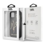 Karl Lagerfeld KLHCN61DLKSBK iPhone 11 6,1" / Xr black hard case Signature Glitter - imagine 7