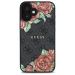 Guess GUHMP16SP4ROPEMCK iPhone 16 6.1" black hardcase 4G Flowers Print MagSafe - imagine 3