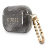 Guess GUAPUNMK AirPods Pro cover black Marble Collection - imagine 3