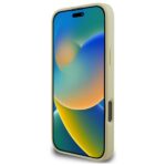 Guess GUHMP16XPSAPSMED iPhone 16 Pro Max 6.9" gold hardcase Saffiano Peony Classic Logo MagSafe - imagine 5