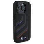 BMW BMHMP16X23SLIK iPhone 16 Pro Max 6.9" black hardcase Silicone Turning Lines MagSafe - imagine 4