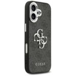 Case Guess 4G Big 4G Classic Logo for iPhone 17 black silver - imagine 4