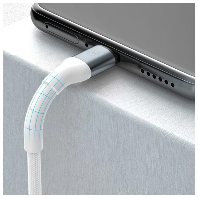 Cable 3MK Hyper Cable N-SERIES USB-A to USB-C 1m 9V/2A 18W white - imagine 5