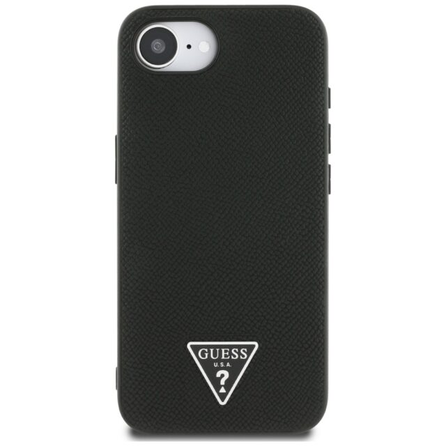 Case Guess Grained Triangle MagSafe for iPhone 16e black - imagine 3