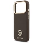 Case Guess Grained Strass Logo MagSafe for iPhone 17 Pro brown - imagine 6