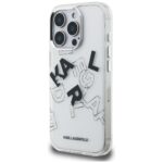 Case Karl Lagerfeld IML Sketched Graphic for iPhone 16 Pro transparent - imagine 2