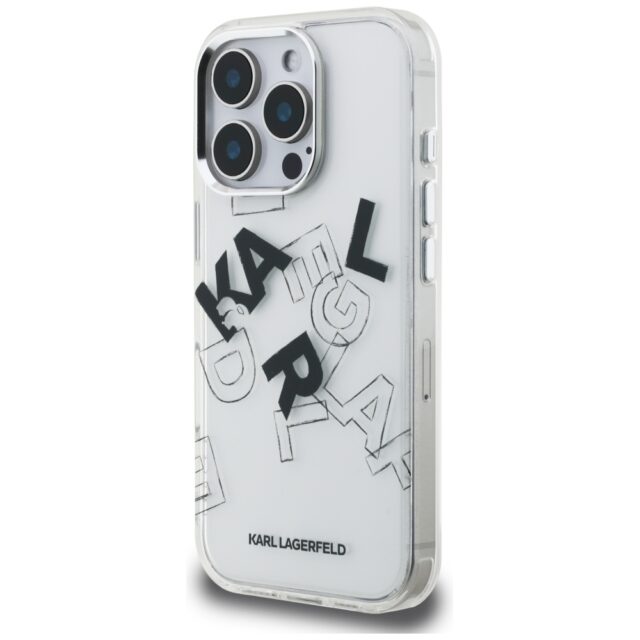 Case Karl Lagerfeld IML Sketched Graphic for iPhone 16 Pro transparent - imagine 2