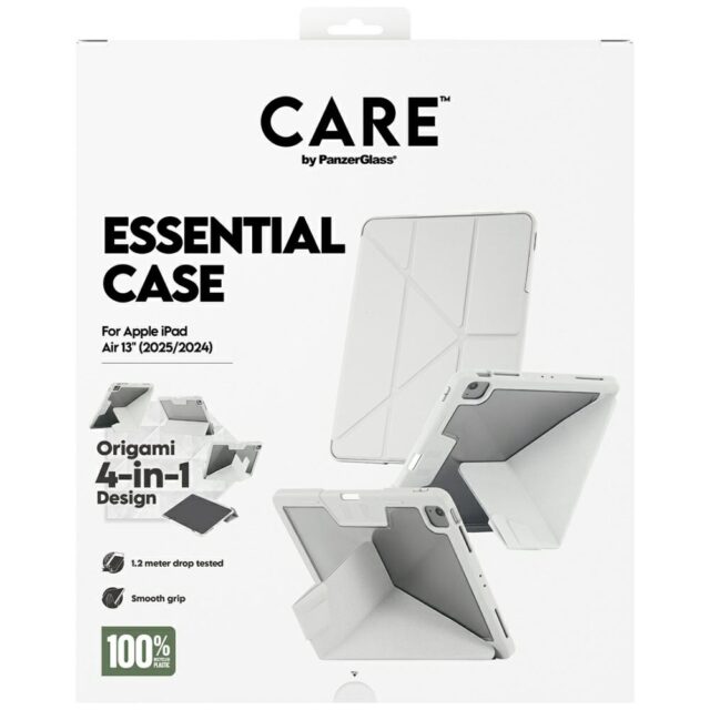Etui Care by PanzerGlass Y fold do iPad   Air 13" (2024/2025) jasnoszary - imagine 5