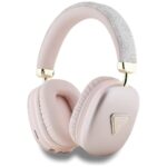Headphones  Guess Bluetooth 5.3 4G Triangle Logo pink