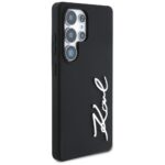 Karl Lagerfeld Silicone Metal Signature Logo Case for Samsung Galaxy S25 Ultra Black - imagine 4