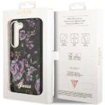 Guess GUHCS23SHCFWSK S23 S911 black hardcase Flower Collection - imagine 8