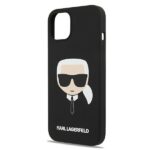 Karl Lagerfeld KLHCP13MSLKHBK iPhone 13 / 14 / 15 6,1" black hardcase Silicone Karl`s Head - imagine 6