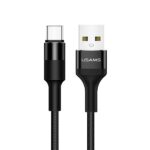 USAMS Braided U5 2A USB-C Cable black 1.2m SJ221TC01 (US-SJ221)