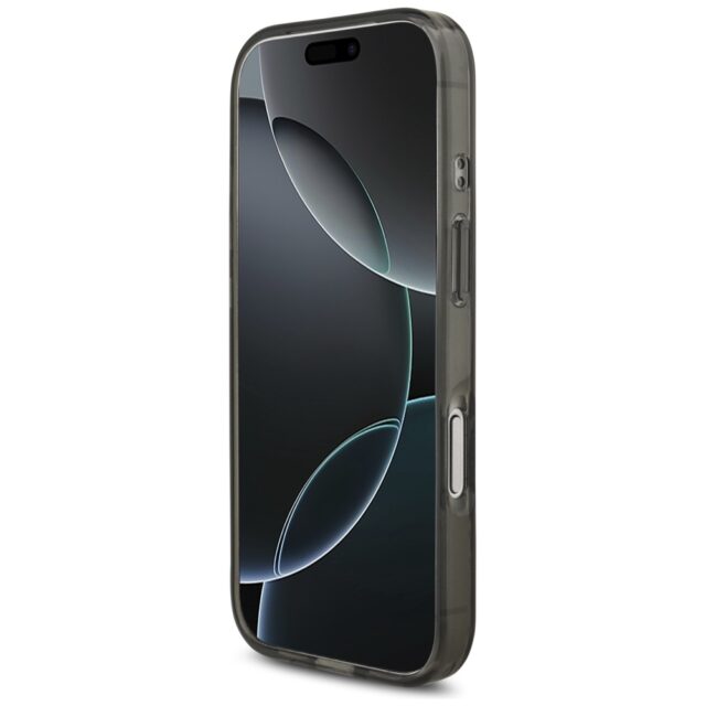 Guess IML Flowers Pearl Strap MagSafe case for iPhone 17 Pro black - imagine 5