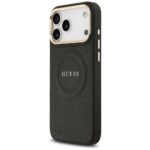 Case Guess Peony Hot Stamp MagSafe for iPhone 17 Pro Max black - imagine 2