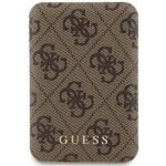 Guess Inductive Powerbank 15W GUPB5FP4EMGW 5000mAh brown 4G Leather Metal Logo MagSafe