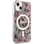 Guess GUHMP14SHCFWSP iPhone 14 / 15 / 13 6.1" pink hardcase Flower MagSafe - imagine 4