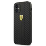 Ferrari FESNECHCP12SBK iPhone12 mini 5,4" black hardcase On Track PU Carbon