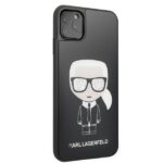 Karl Lagerfeld KLHCN65DLFKBK iPhone 11Pro Max black hard case Iconic Karl Glitter - imagine 5