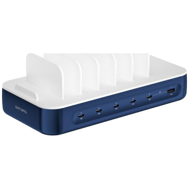 Charging station 4smarts Team 100W with cable set navy blue - imagine 2