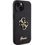 Guess GUHCP15MHG4SGK iPhone 15 Plus / 14 Plus 6.7" black hardcase Glitter Script Big 4G - imagine 4