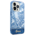 Guess GUHCP14LHGPLHB iPhone 14 Pro 6,1" blue hardcase Porcelain Collection - imagine 4