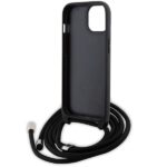 Karl Lagerfeld KLHCP15SSASKNPSK iPhone 15 / 14 / 13 6.1" hardcase black Crossbody Saffiano Mon - imagine 6