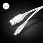 USAMS U18 USB-C 2A Fast Charge Cable 1m white SJ267USB02 (US-SJ267) - imagine 2