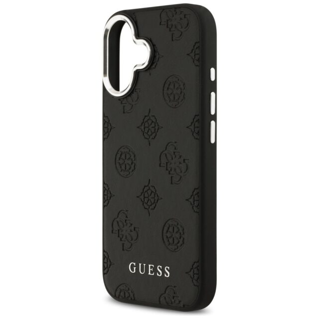 Guess Peony Hot Stamp Script MagSafe Case for iPhone 17 Black - imagine 6