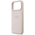 Guess Saffiano Classic Logo MagSafe Case for iPhone 17 Pro Max Pink - imagine 6