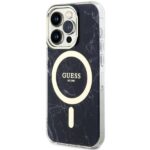 Guess GUHMP14LPCUMAK iPhone 14 Pro 6.1" black hardcase Marble MagSafe - imagine 2