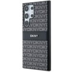 DKNY DKHCS24LPRTHSLK S24 Ultra S928 black hardcase Leather Mono Stripe & Metal Logo - imagine 2