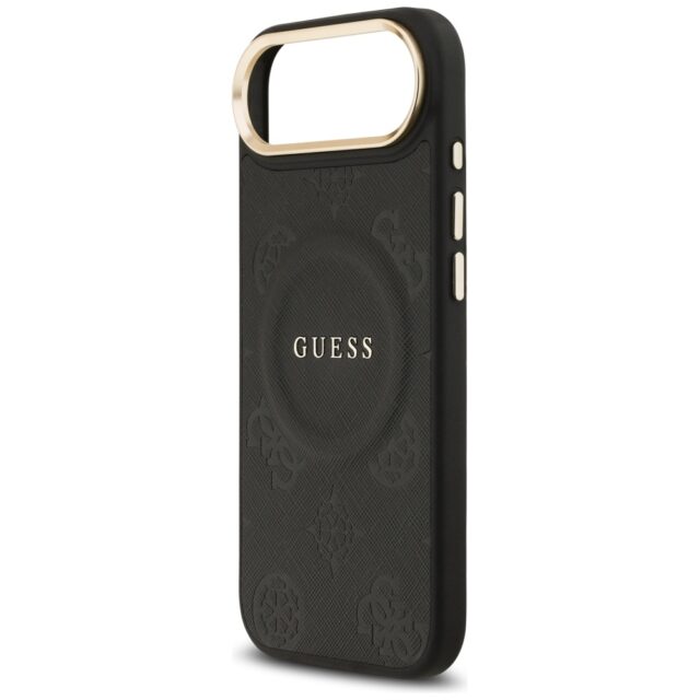 Case Guess Peony Hot Stamp MagSafe for iPhone Air black - imagine 6