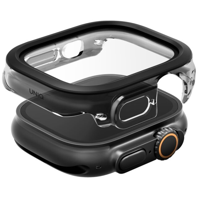 Case UNIQ Voute for Apple Watch Ultra 49mm tempered glass black - imagine 2