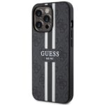 Guess GUHMP13XP4RPSK iPhone 13 Pro Max 6,7" black hardcase 4G Printed Stripes MagSafe - imagine 2