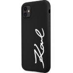 Karl Lagerfeld KLHCN61SKSVGK iPhone 11 /Xr  6.1" black hardcase Silicone Signature - imagine 2