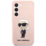 Karl Lagerfeld KLHCS23SSNIKBCP S23 S911hardcase pink Silicone Ikonik - imagine 3