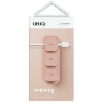 UNIQ Pod Mag magnetic cable organizer + base blush pink - imagine 4
