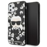 Karl Lagerfeld KLHCN58FLFBBK iPhone 11 Pro black Flower Ikonik Karl
