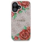 Guess GUHMP16SP4ROPEMCP iPhone 16 6.1" pink hardcase 4G Flowers Print MagSafe - imagine 3