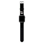 Karl Lagerfeld Pasek KLAWMSLKK Apple Watch 38/40/41mm black strap Silicone Karl Heads