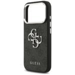Case Guess 4G Big 4G Classic Logo for iPhone 17 Pro Max black silver - imagine 6