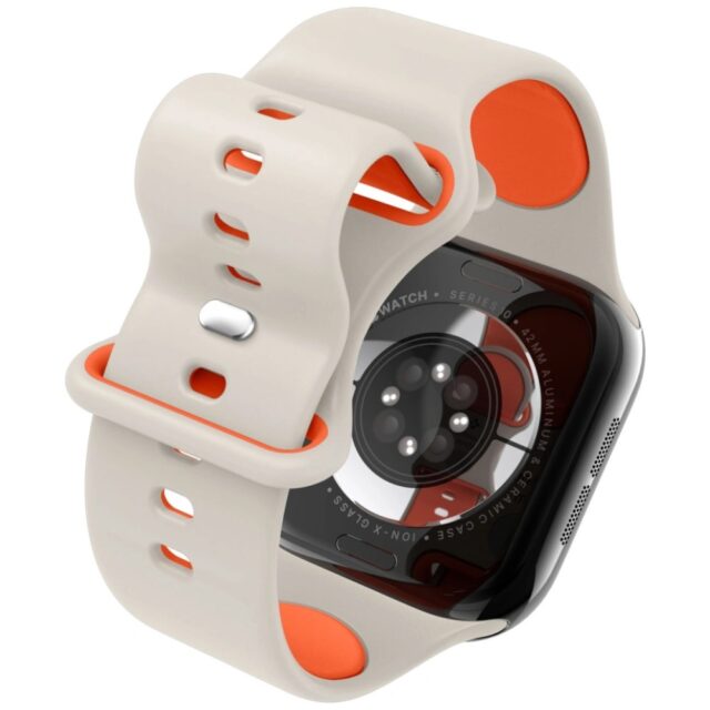 Band Spigen Nano Pop for Apple Watch  6/7/8/9/10/11/SE/SE 3 (40/41/42 mm) beige - imagine 7